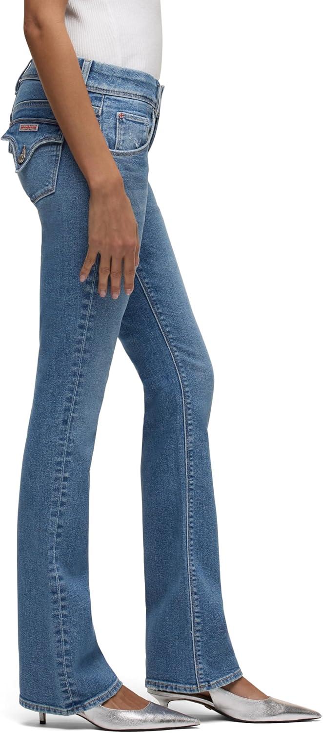 imageHUDSON Womens Beth Mid Rise Baby Bootcut Jean with Back Flap PocketsLuminaire