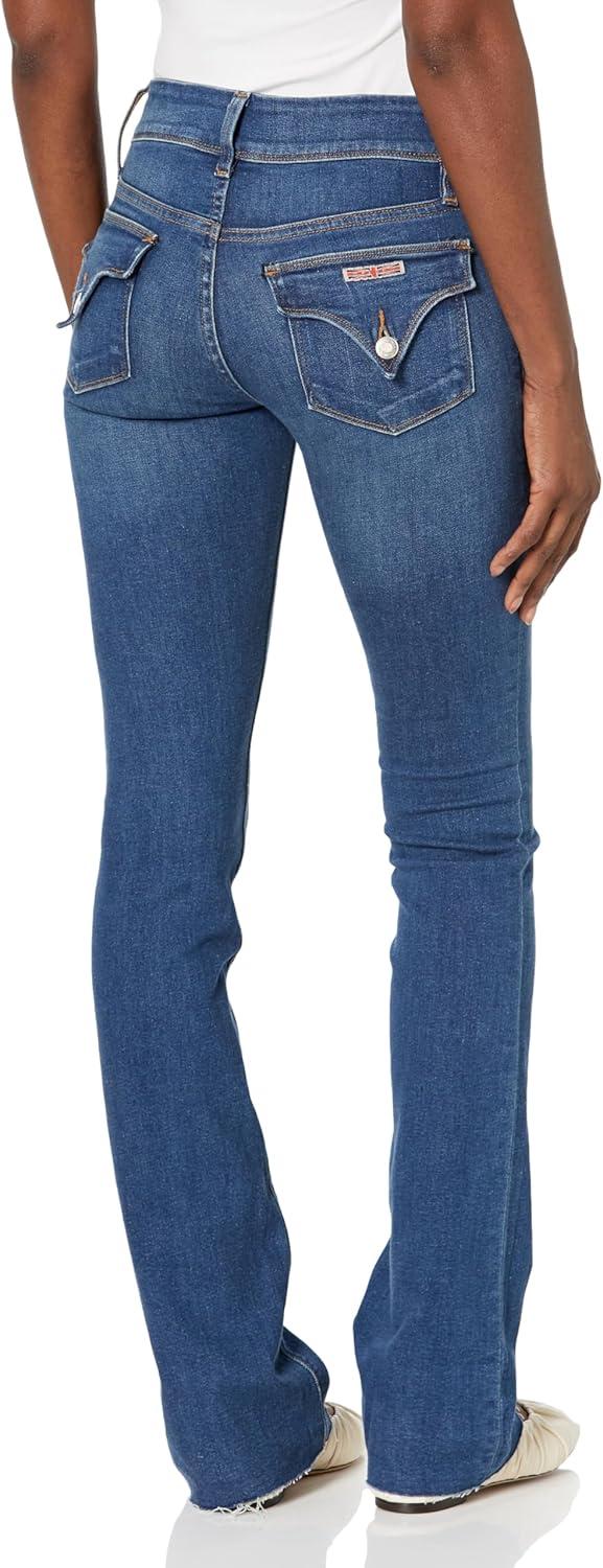 imageHUDSON Womens Beth Mid Rise Baby Bootcut Jean with Back Flap PocketsMajesty