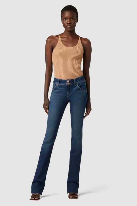 imageHUDSON Womens Beth Mid Rise Baby Bootcut Jean with Back Flap PocketsMajesty