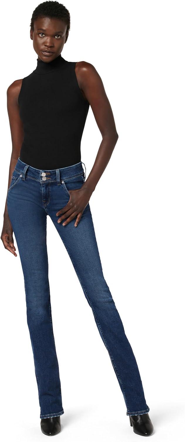 imageHUDSON Womens Beth Mid Rise Baby Bootcut Jean with Back Flap PocketsObsess