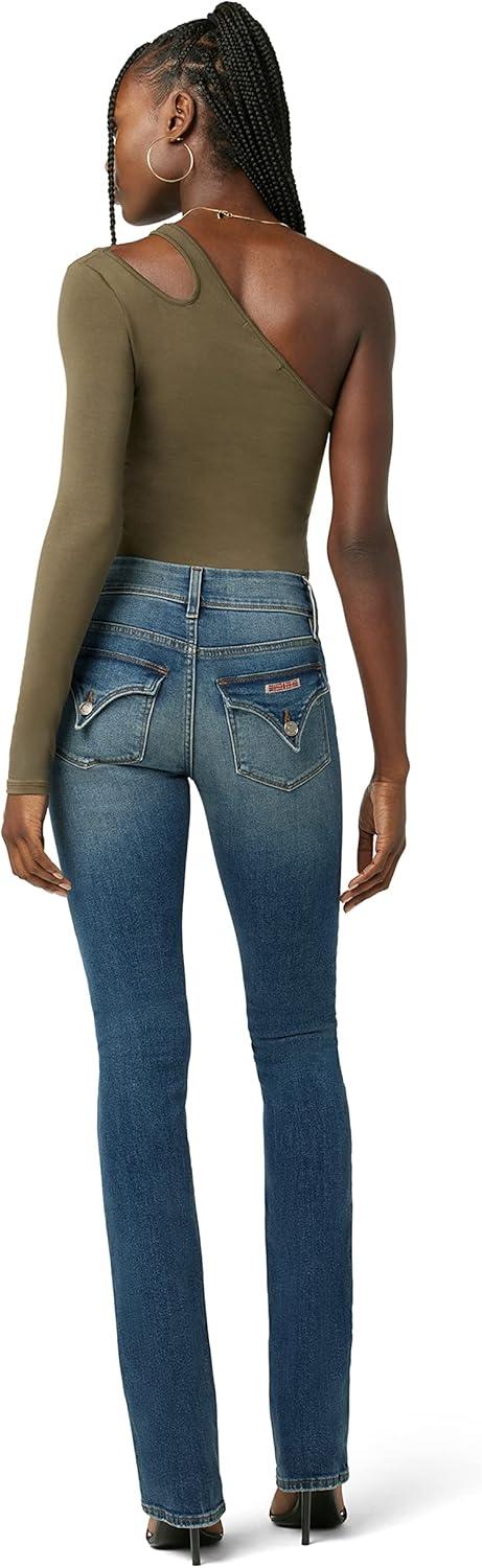 imageHUDSON Womens Beth Mid Rise Baby Bootcut Jean with Back Flap PocketsOrbit