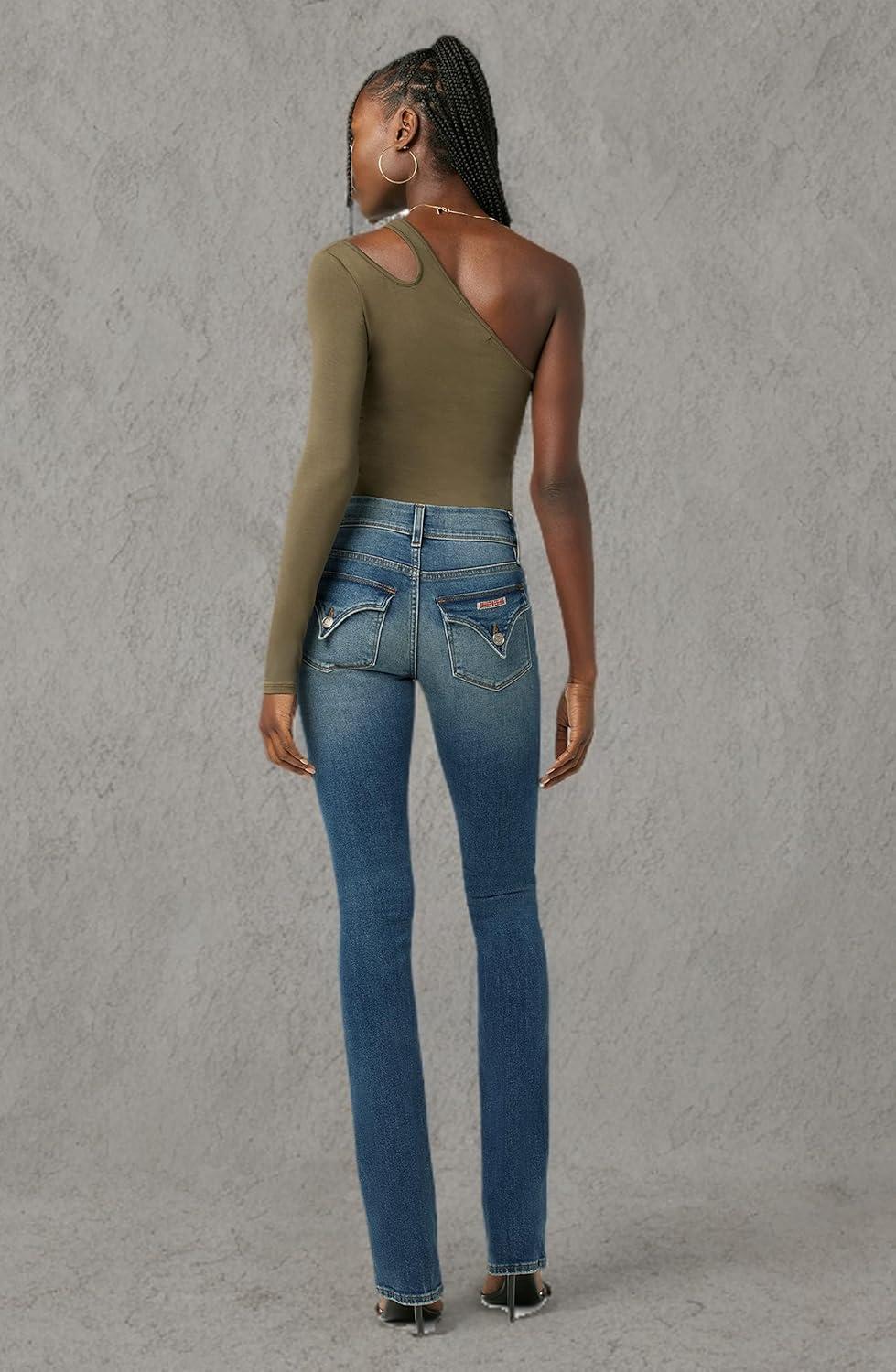 imageHUDSON Womens Beth Mid Rise Baby Bootcut Jean with Back Flap PocketsOrbit