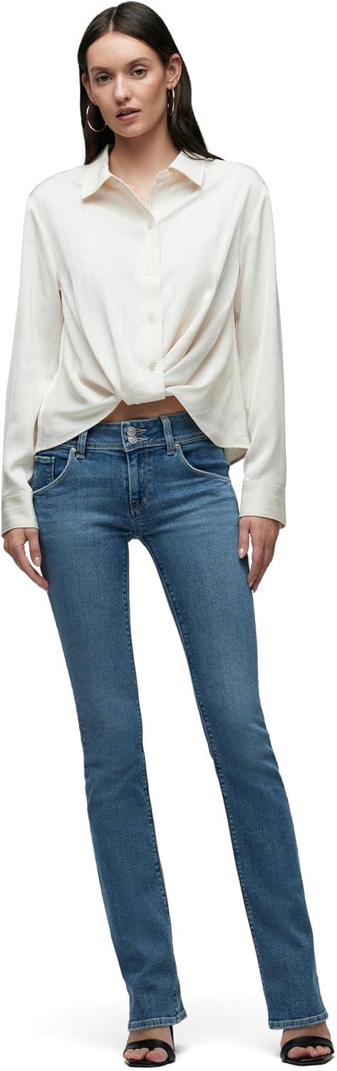 imageHUDSON Womens Beth Mid Rise Baby Bootcut Jean with Back Flap PocketsPromise