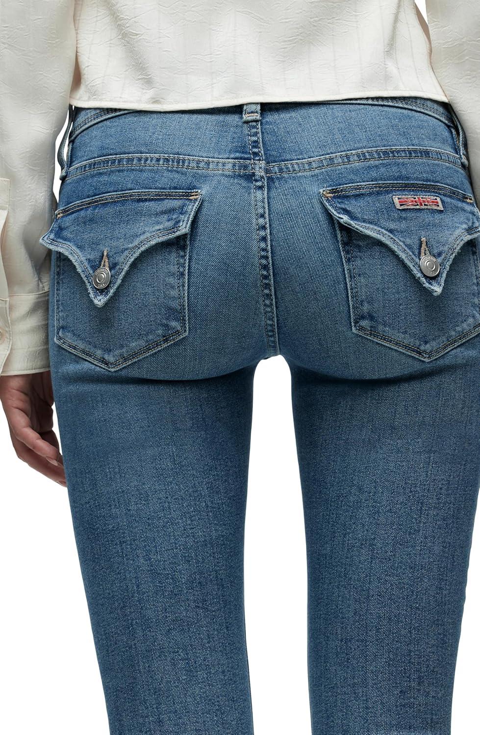 imageHUDSON Womens Beth Mid Rise Baby Bootcut Jean with Back Flap PocketsPromise