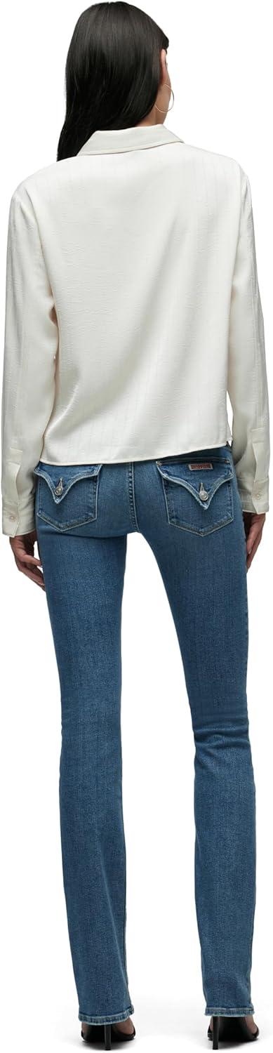 imageHUDSON Womens Beth Mid Rise Baby Bootcut Jean with Back Flap PocketsPromise