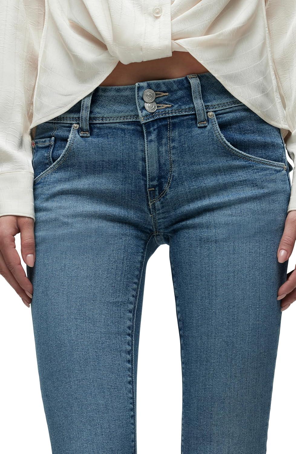 imageHUDSON Womens Beth Mid Rise Baby Bootcut Jean with Back Flap PocketsPromise