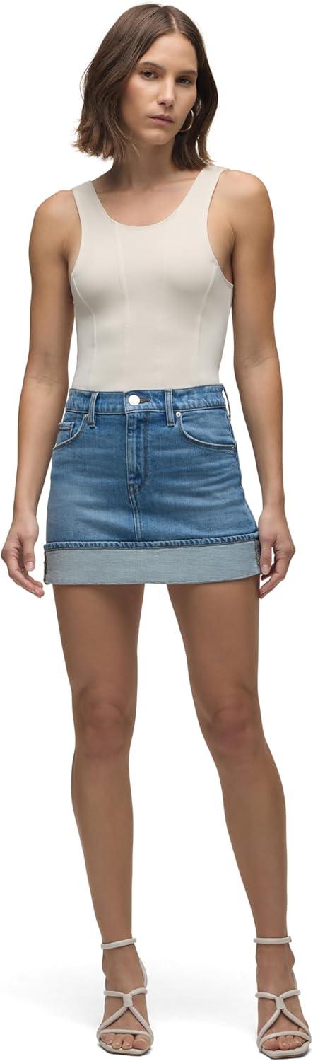 imageHUDSON Womens Curved Hem Mini SkirtParkwood