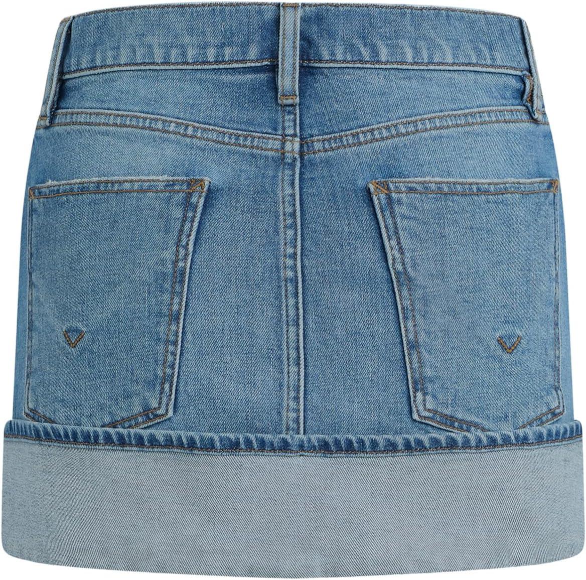 imageHUDSON Womens Curved Hem Mini SkirtParkwood