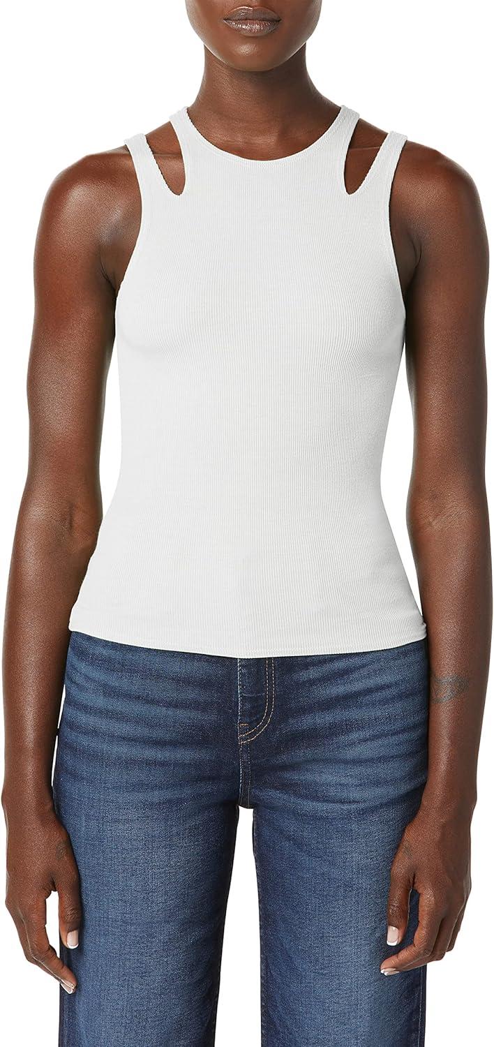 imageHUDSON Womens Cut Out TankEcru Rayon