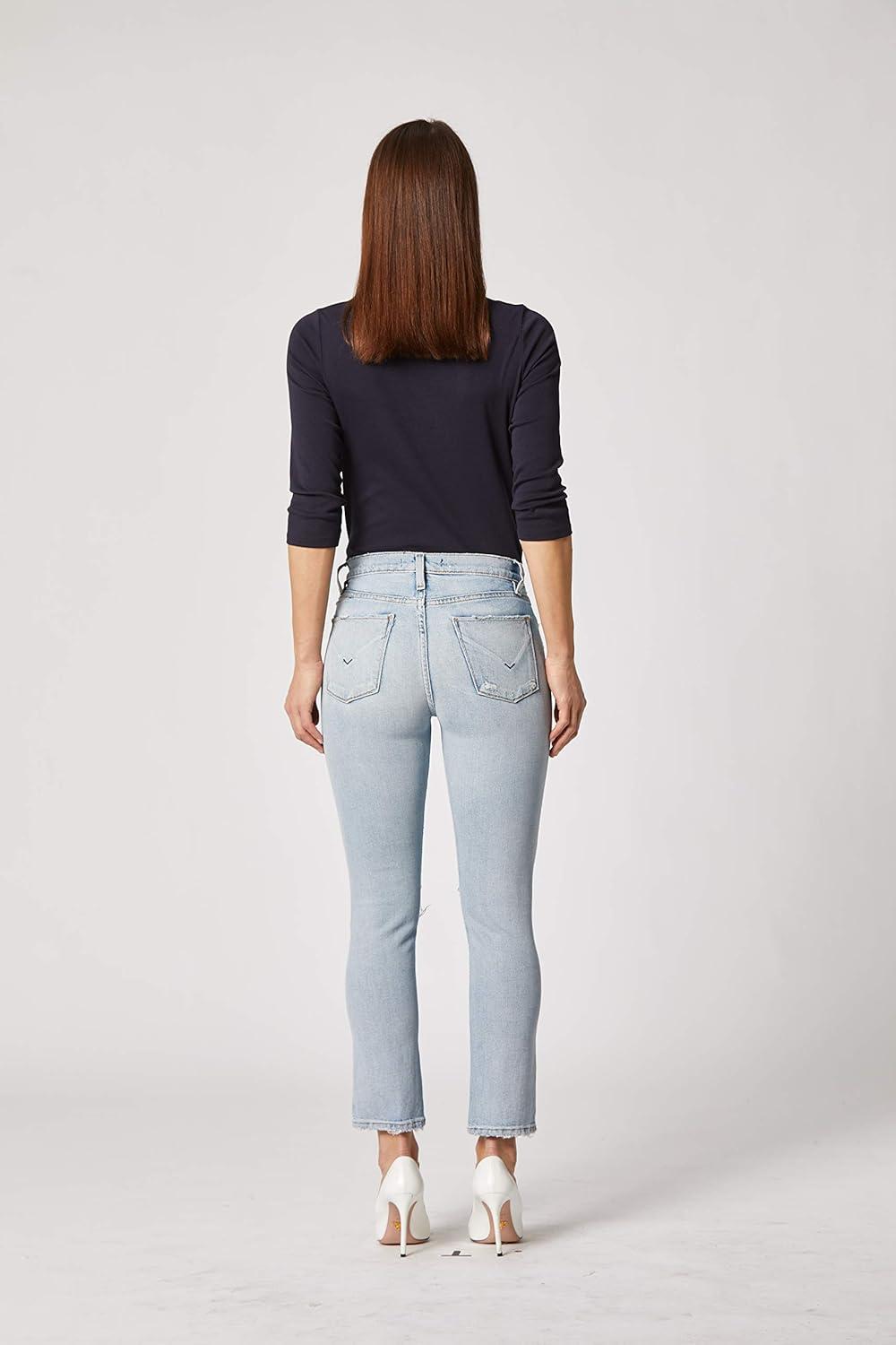 imageHUDSON Womens Holly High Rise Cropped Straight Leg JeanDown N Out