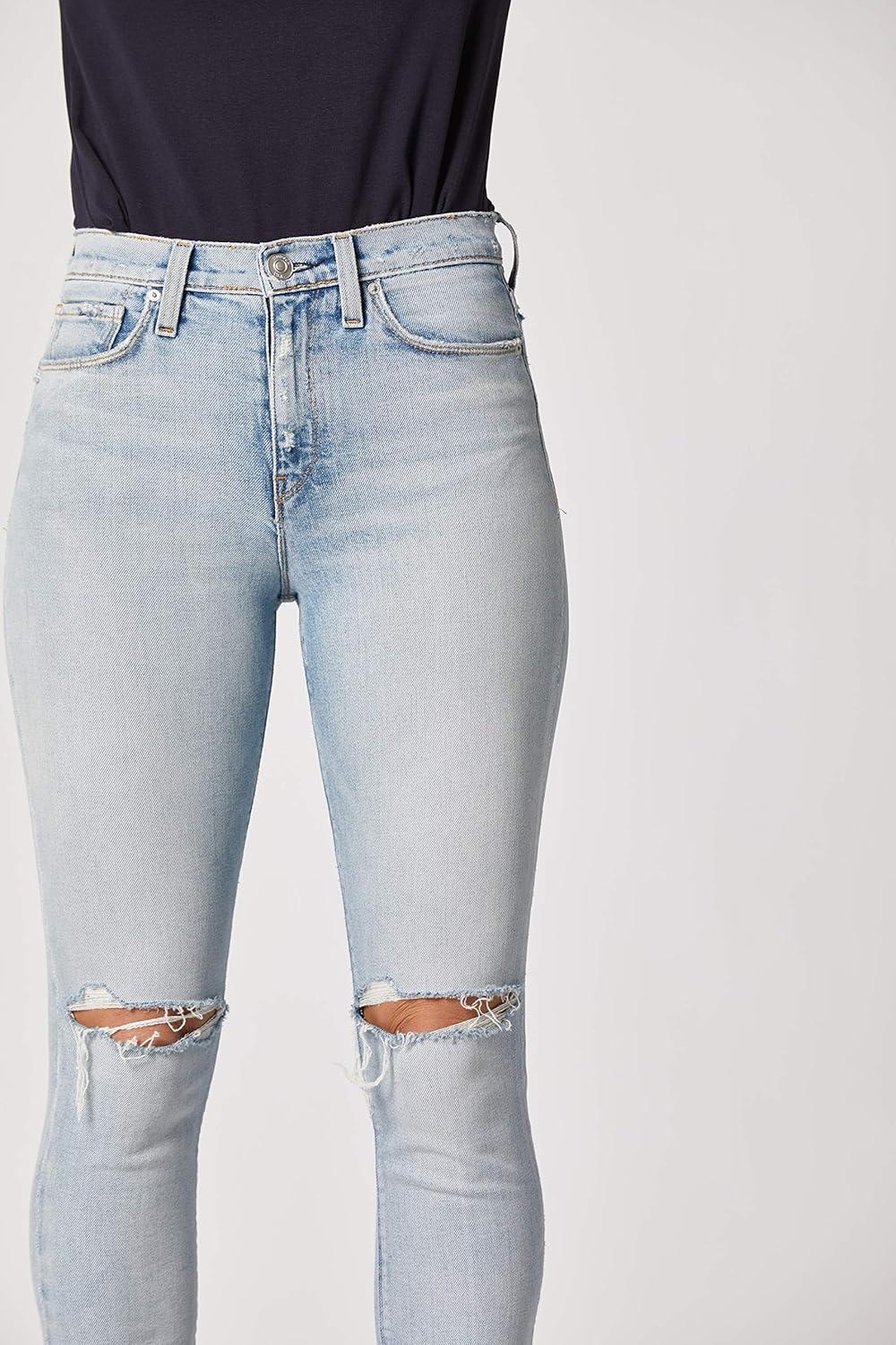 imageHUDSON Womens Holly High Rise Cropped Straight Leg JeanDown N Out