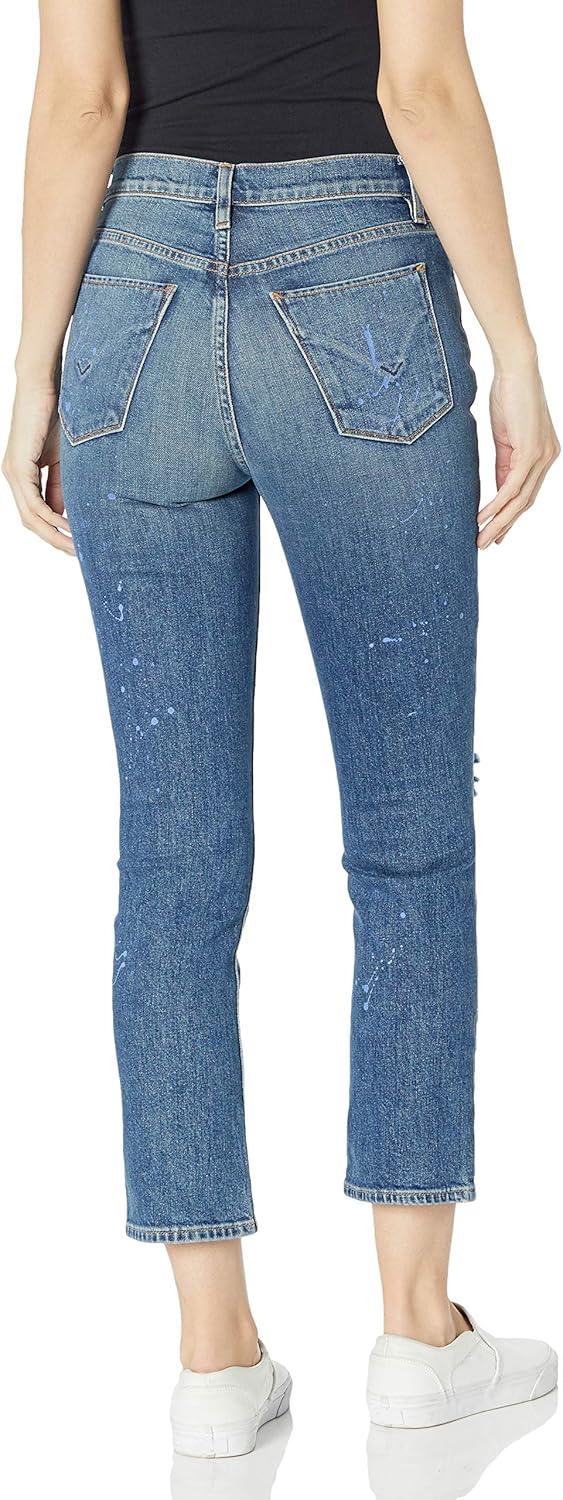 imageHUDSON Womens Holly High Rise Cropped Straight Leg JeanNever Ever