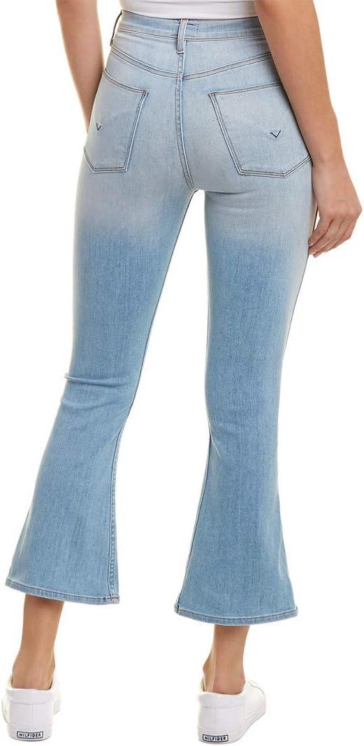 imageHUDSON Womens Holly High Rise Flare Crop Raw Hem 5 Pocket JeanCloser