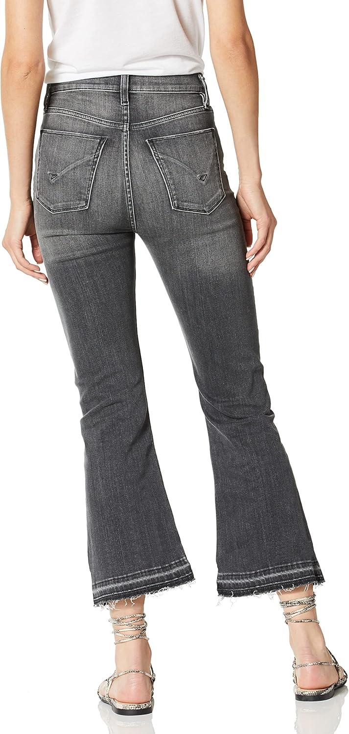 imageHUDSON Womens Holly High Rise Flare Crop Raw Hem 5 Pocket JeanDark Waves