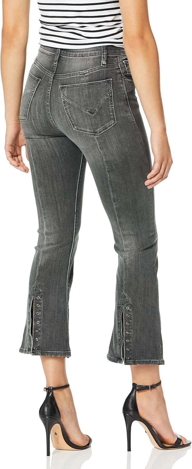 imageHUDSON Womens Holly High Rise Flare Crop Raw Hem 5 Pocket JeanSpectacle