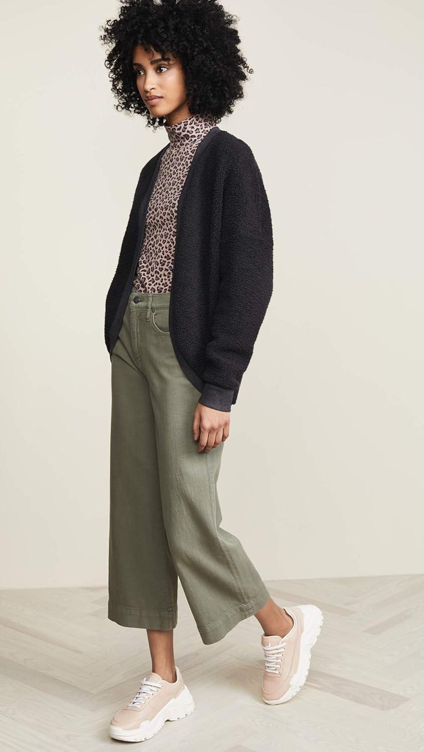 imageHUDSON Womens Holly Hight Rise Wide Leg Crop JeanDesert Sage