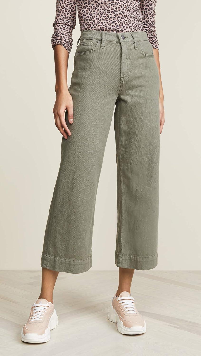 imageHUDSON Womens Holly Hight Rise Wide Leg Crop JeanDesert Sage