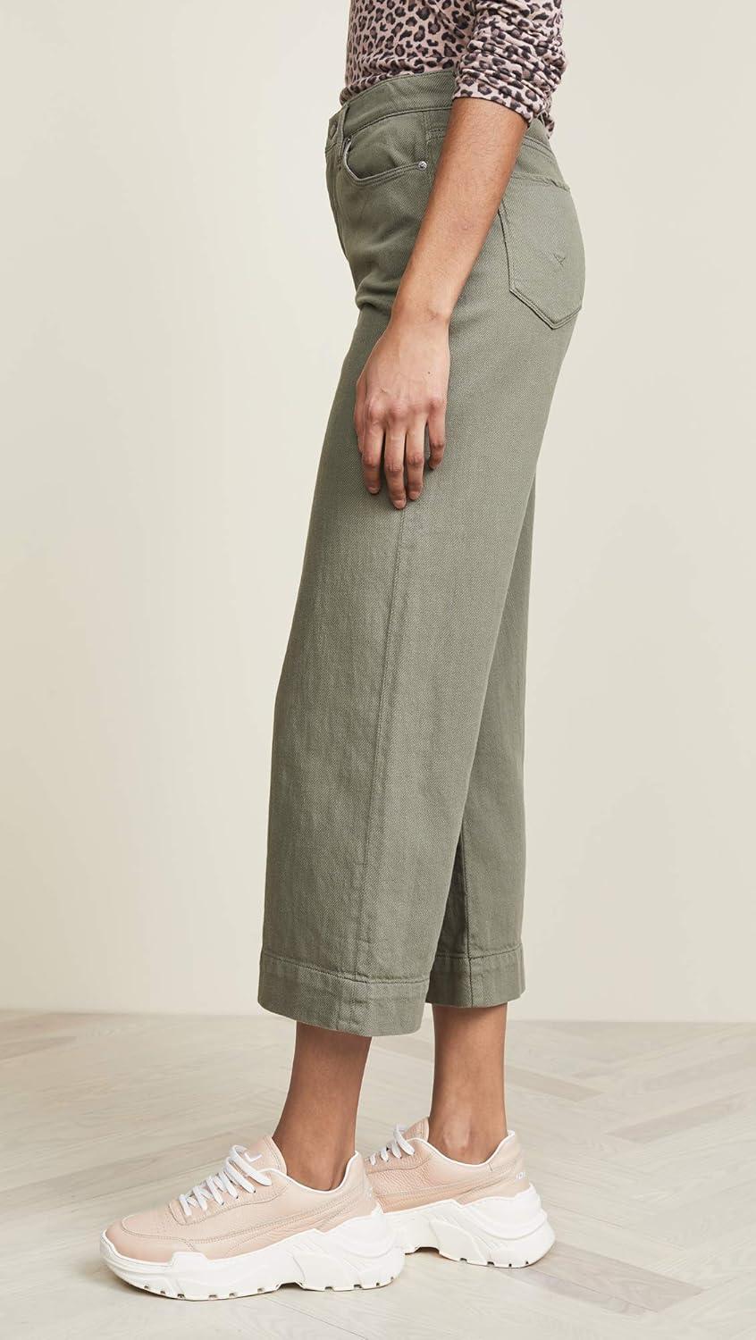 imageHUDSON Womens Holly Hight Rise Wide Leg Crop JeanDesert Sage