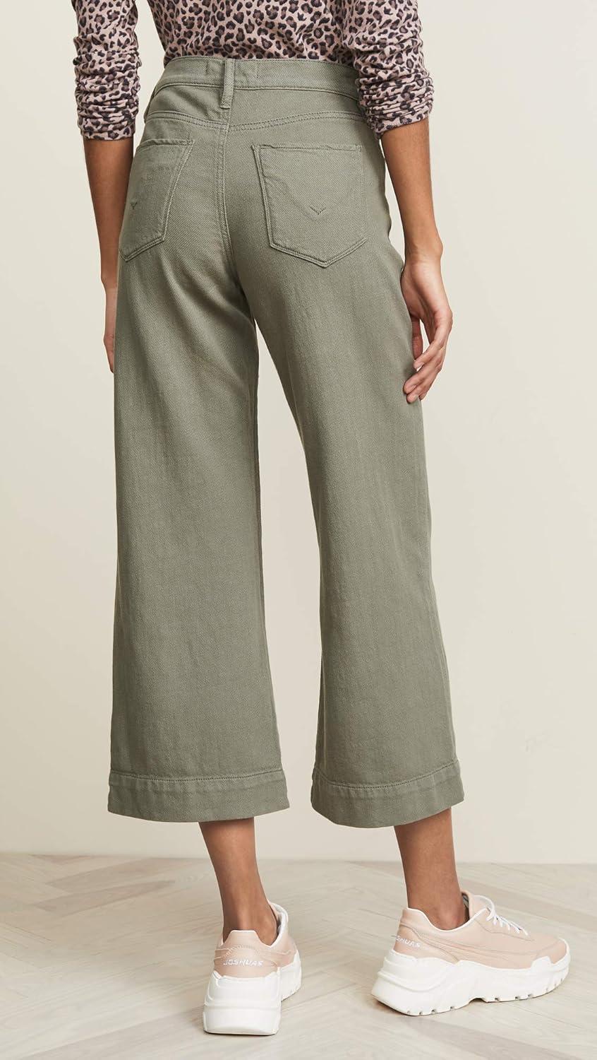 imageHUDSON Womens Holly Hight Rise Wide Leg Crop JeanDesert Sage