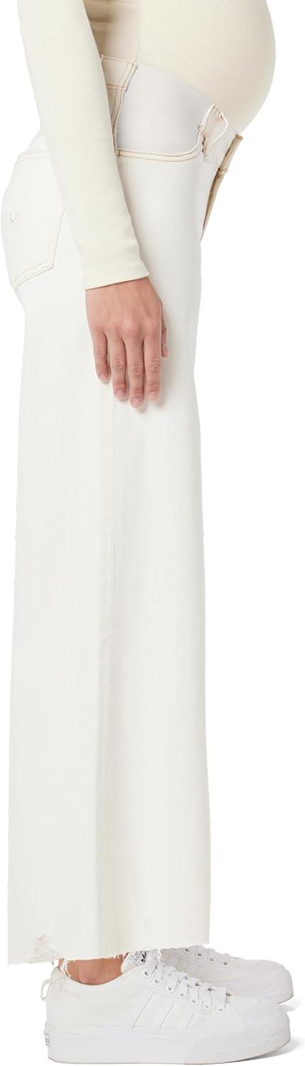 imageHUDSON Womens James Maternity Wide Leg Crop JeanEcru Dest Hem