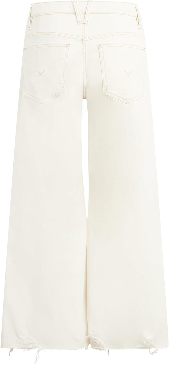 imageHUDSON Womens James Maternity Wide Leg Crop JeanEcru Dest Hem