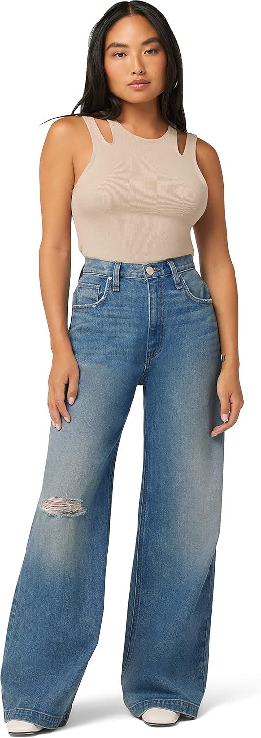 imageHUDSON Womens James Ultra High Rise Wideleg PetiteCoastline