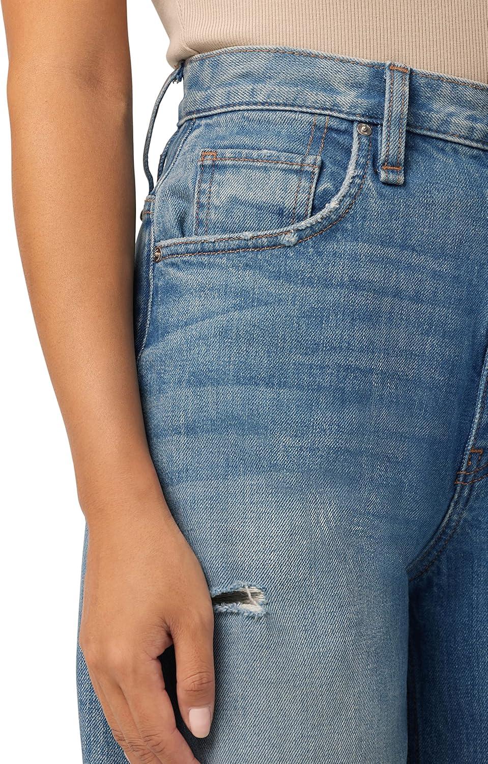 imageHUDSON Womens James Ultra High Rise Wideleg PetiteCoastline