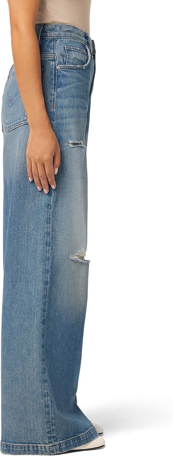 imageHUDSON Womens James Ultra High Rise Wideleg PetiteCoastline