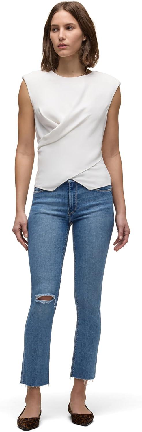 imageHUDSON Womens Nico MidRise Straight Leg Ankle JeanCamper