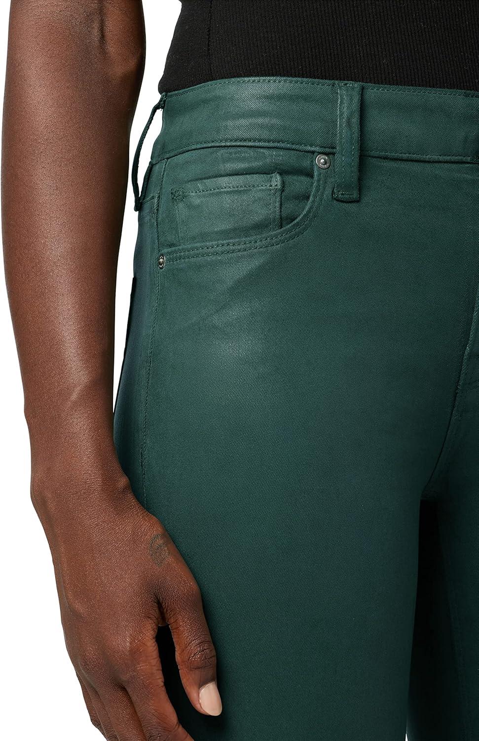 imageHUDSON Womens Nico MidRise Straight Leg Ankle JeanCoated Forest Walk