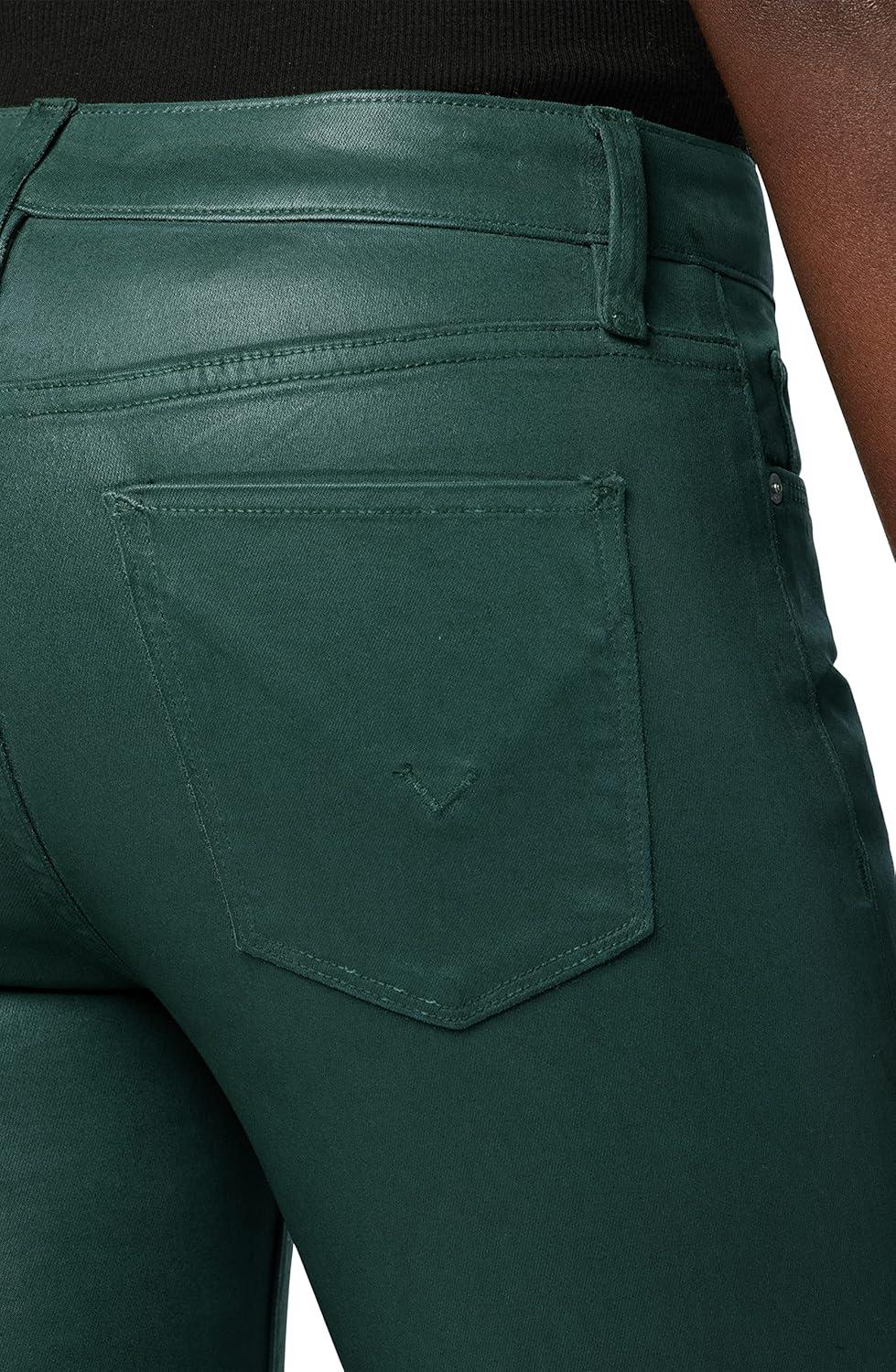 imageHUDSON Womens Nico MidRise Straight Leg Ankle JeanCoated Forest Walk