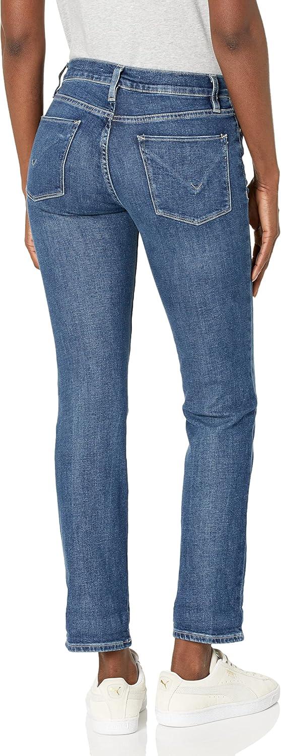 imageHUDSON Womens Nico MidRise Straight Leg Ankle JeanElemental
