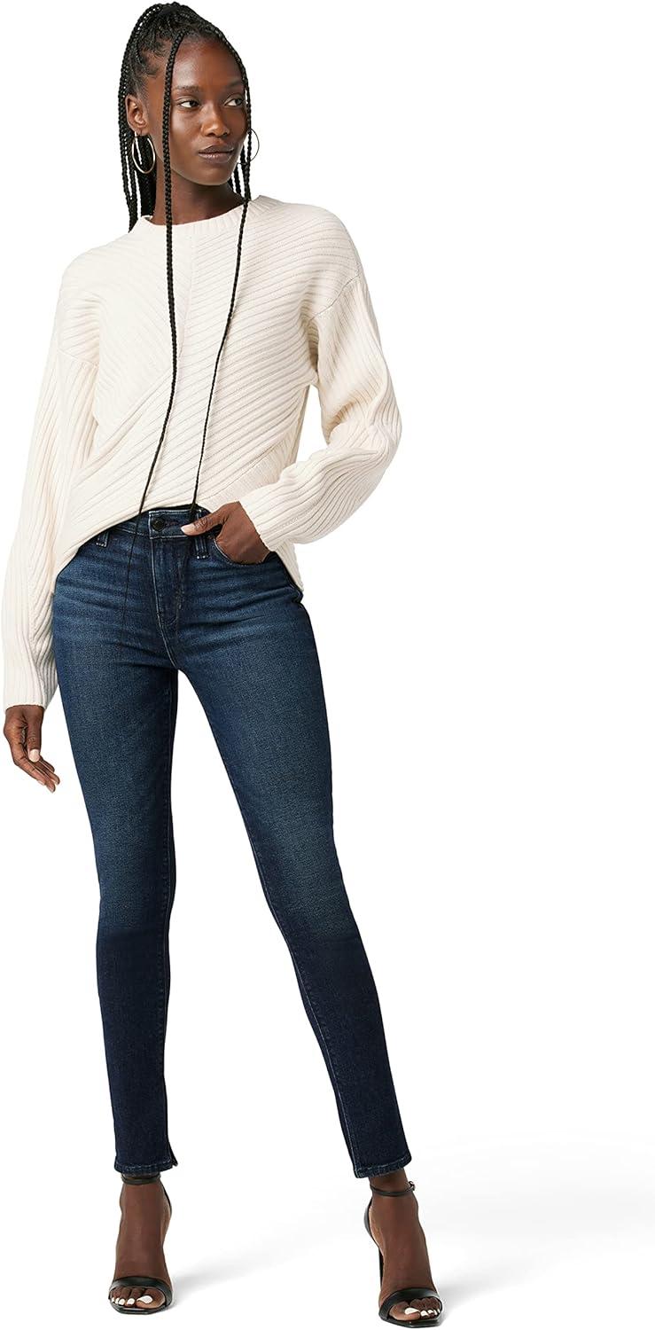 imageHUDSON Womens Nico MidRise Straight Leg Ankle JeanFossil