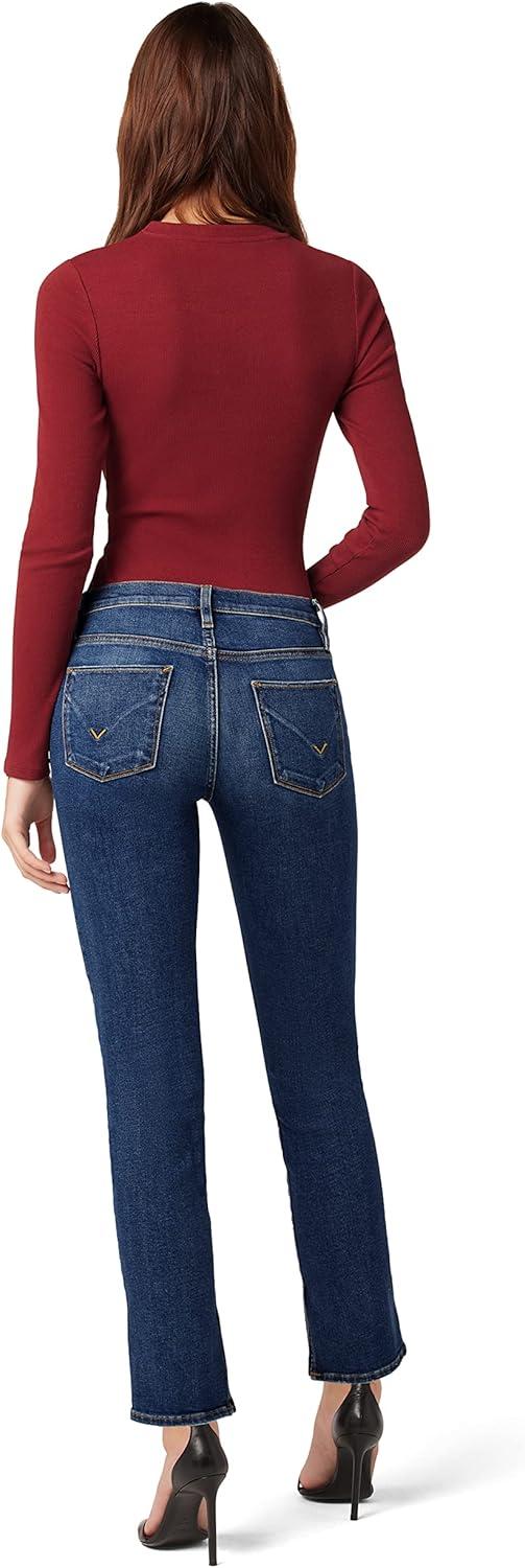 imageHUDSON Womens Nico MidRise Straight Leg Ankle JeanLucid