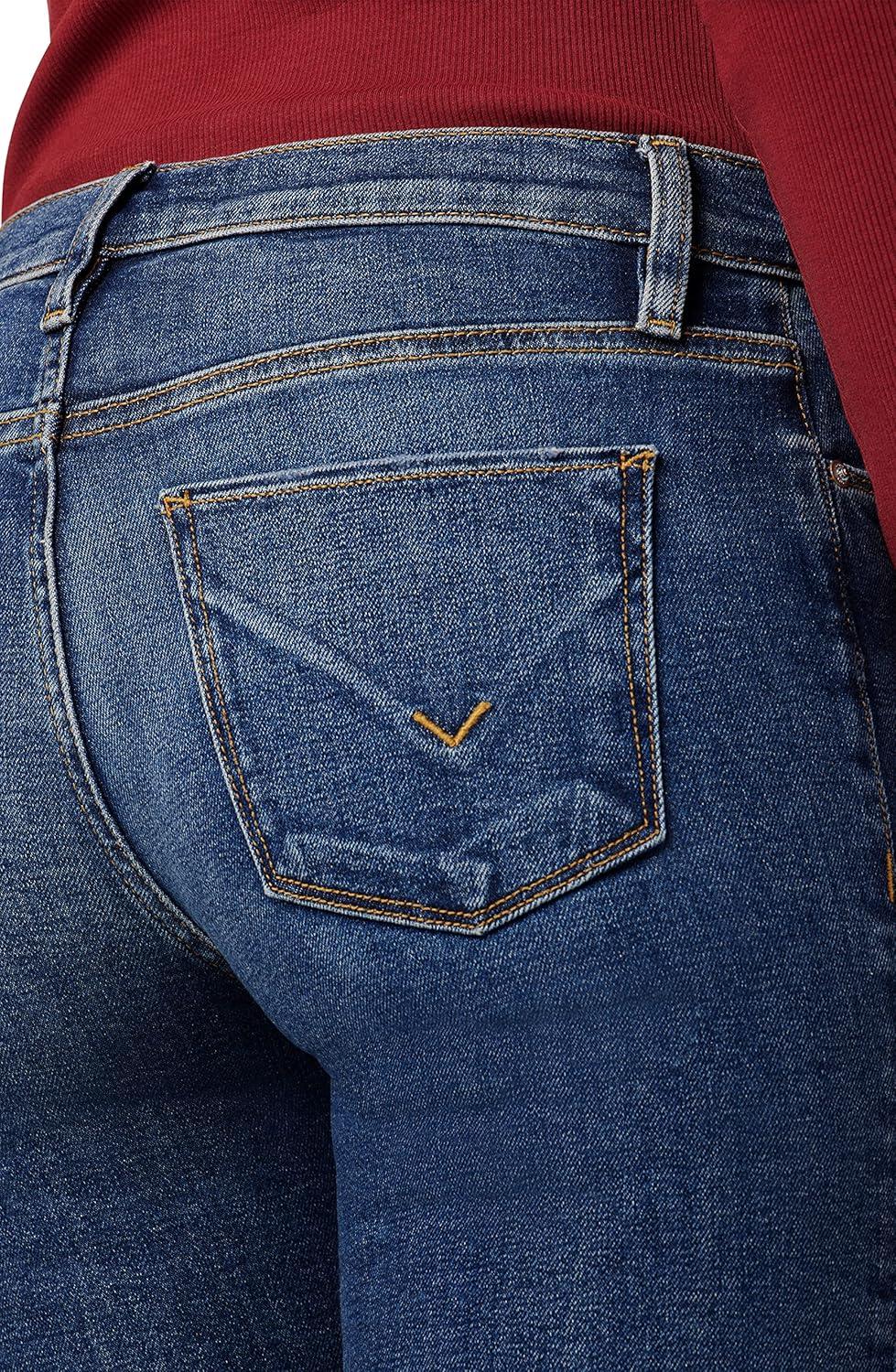 imageHUDSON Womens Nico MidRise Straight Leg Ankle JeanLucid