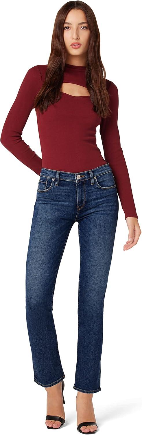 imageHUDSON Womens Nico MidRise Straight Leg Ankle JeanLucid