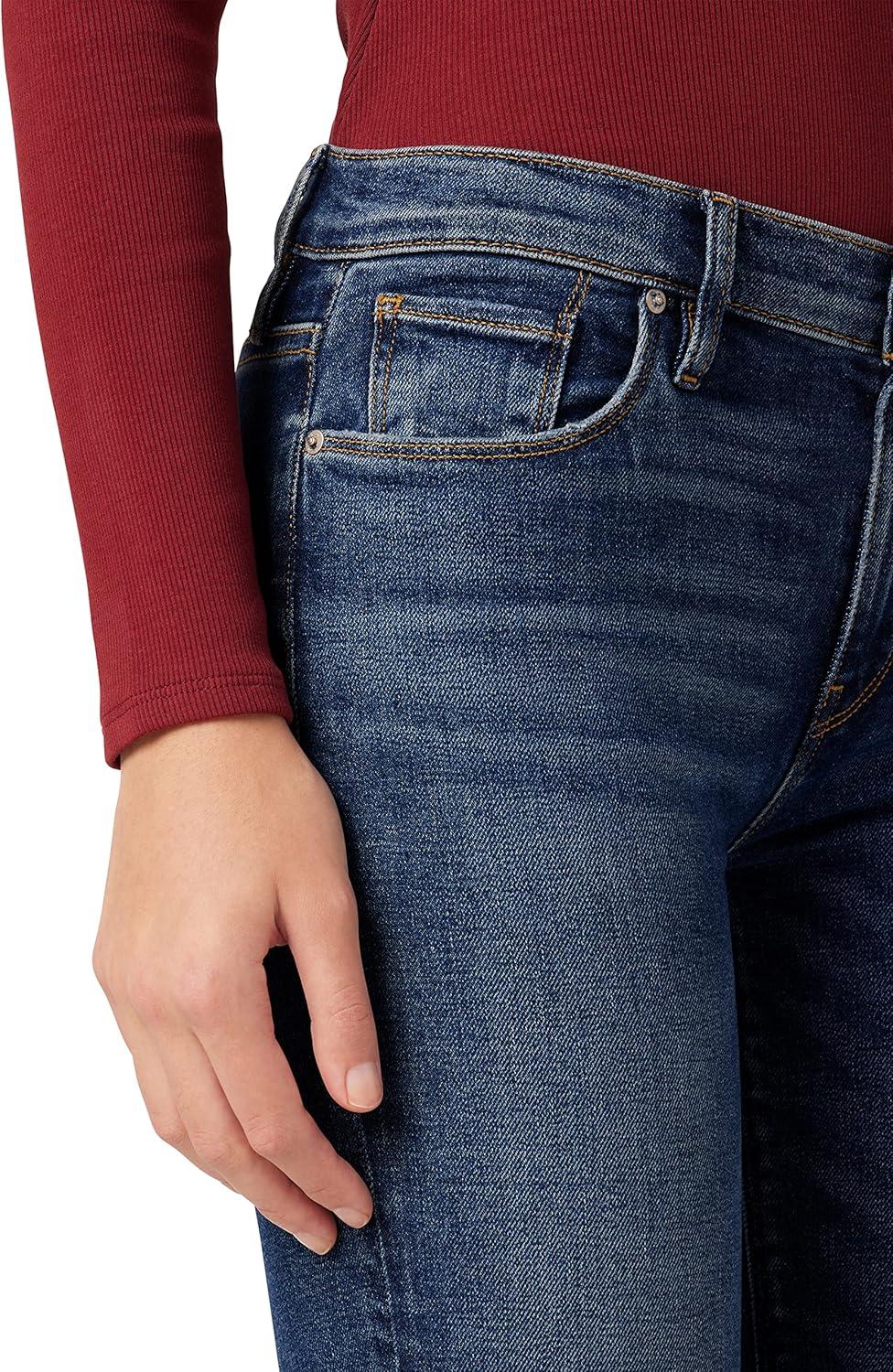 imageHUDSON Womens Nico MidRise Straight Leg Ankle JeanLucid