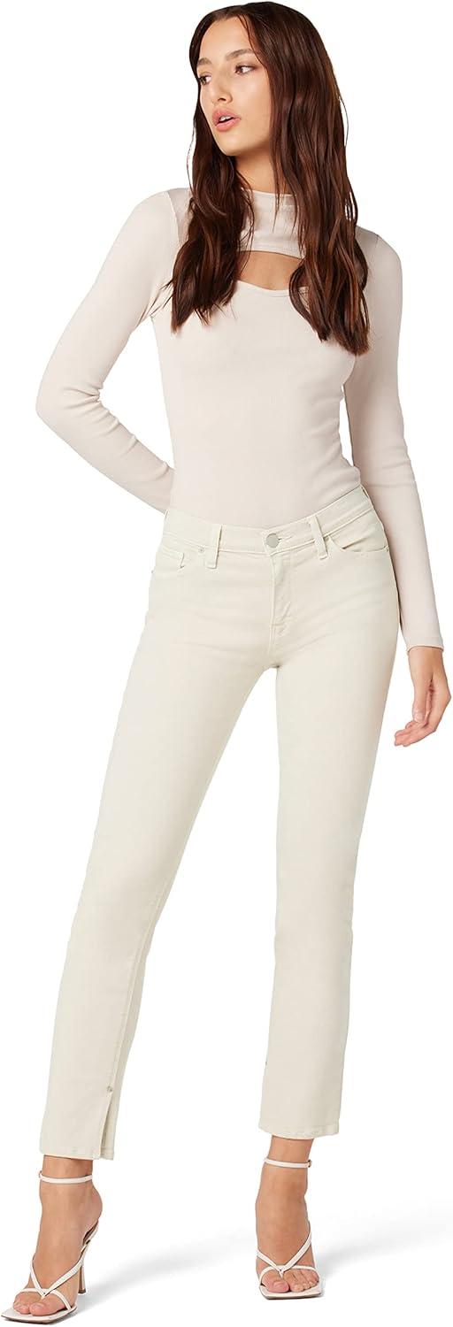 imageHUDSON Womens Nico MidRise Straight Leg Ankle JeanMoonbeam