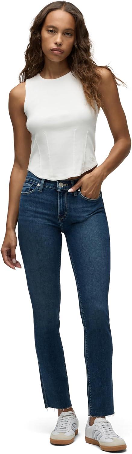 imageHUDSON Womens Nico MidRise Straight Leg Ankle JeanPark City