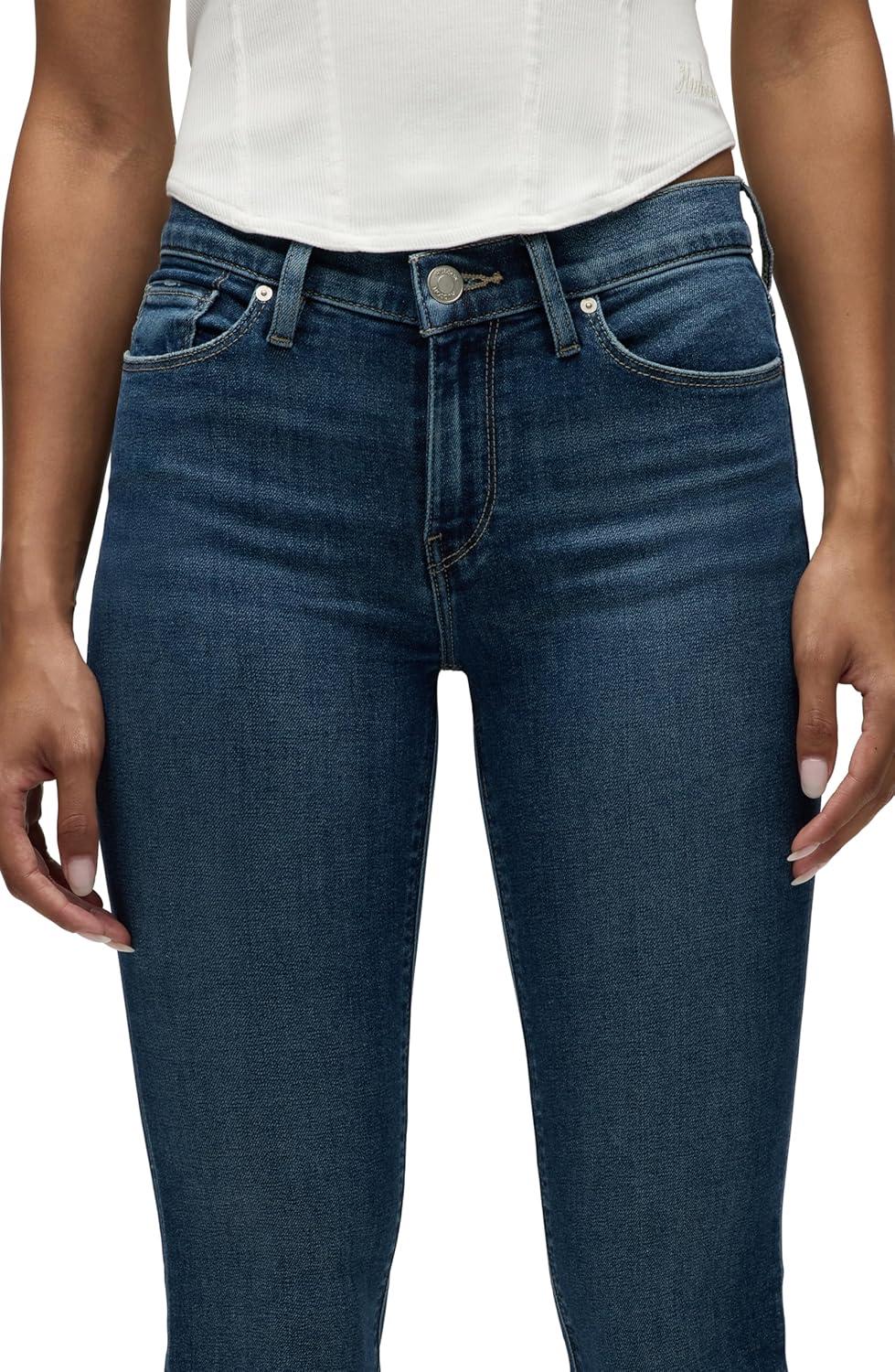 imageHUDSON Womens Nico MidRise Straight Leg Ankle JeanPark City