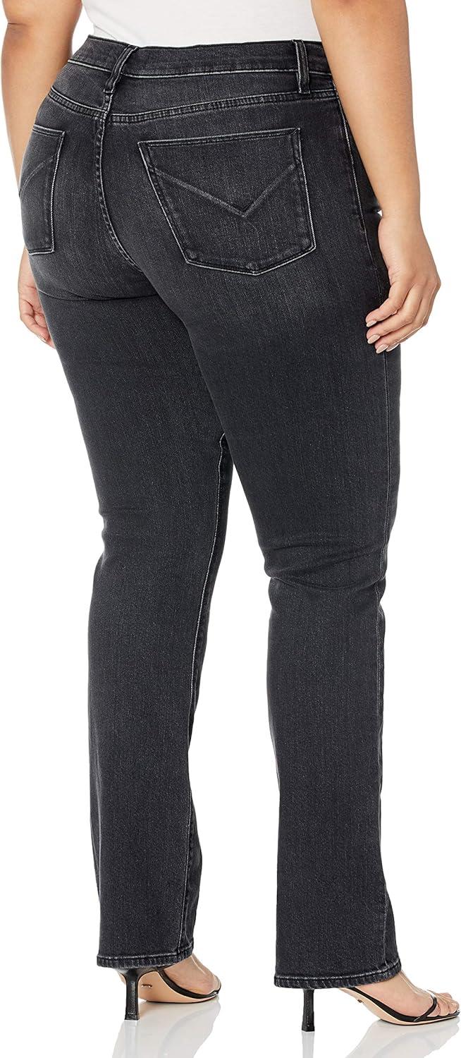 imageHUDSON Womens Nico MidRise Straight Leg Ankle JeanRewrite