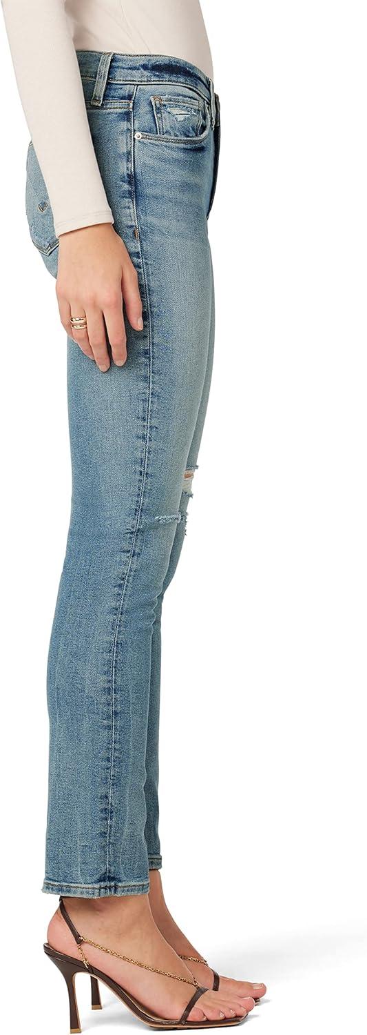 imageHUDSON Womens Nico MidRise Straight Leg Ankle JeanSolar