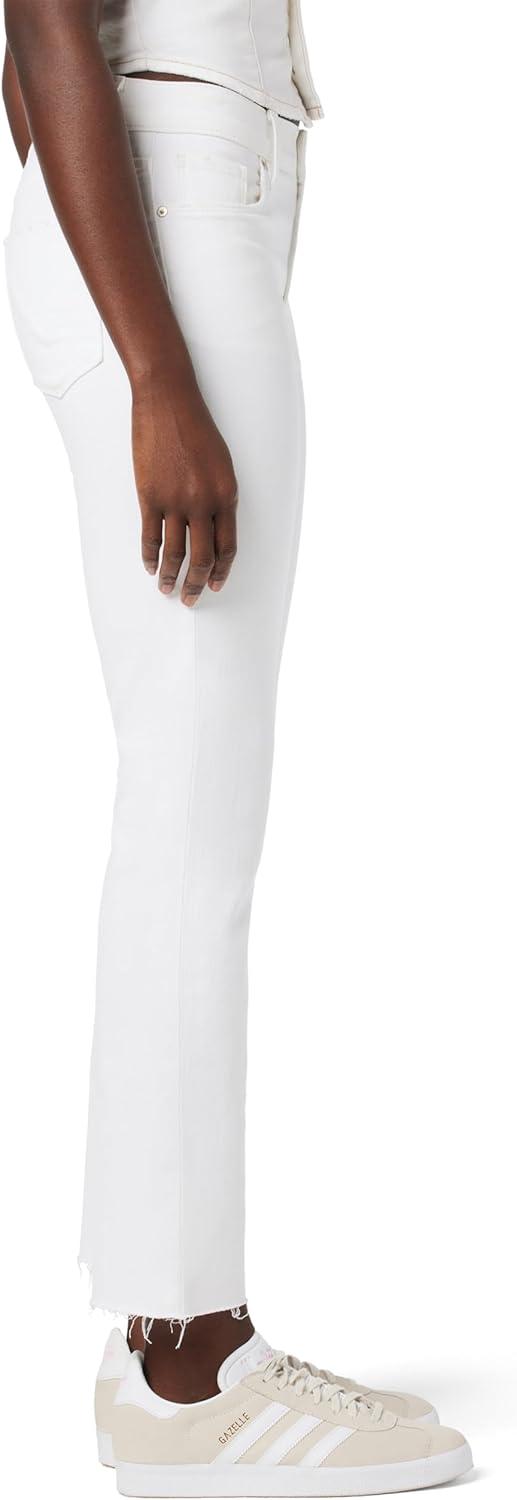 imageHUDSON Womens Nico MidRise Straight Leg Ankle JeanSpring White