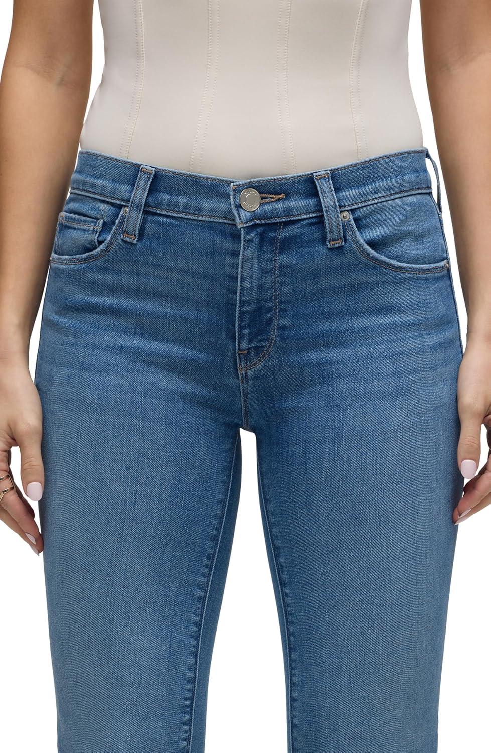 imageHUDSON Womens Nico MidRise Straight Leg Ankle JeanSun Up