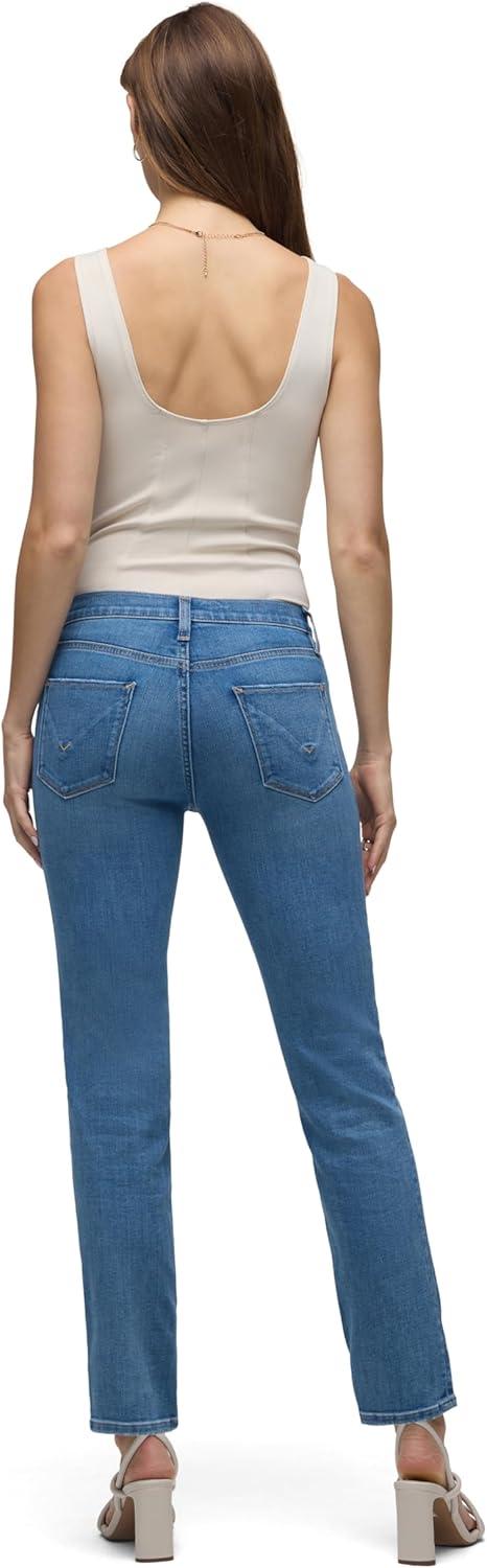 imageHUDSON Womens Nico MidRise Straight Leg Ankle JeanSun Up