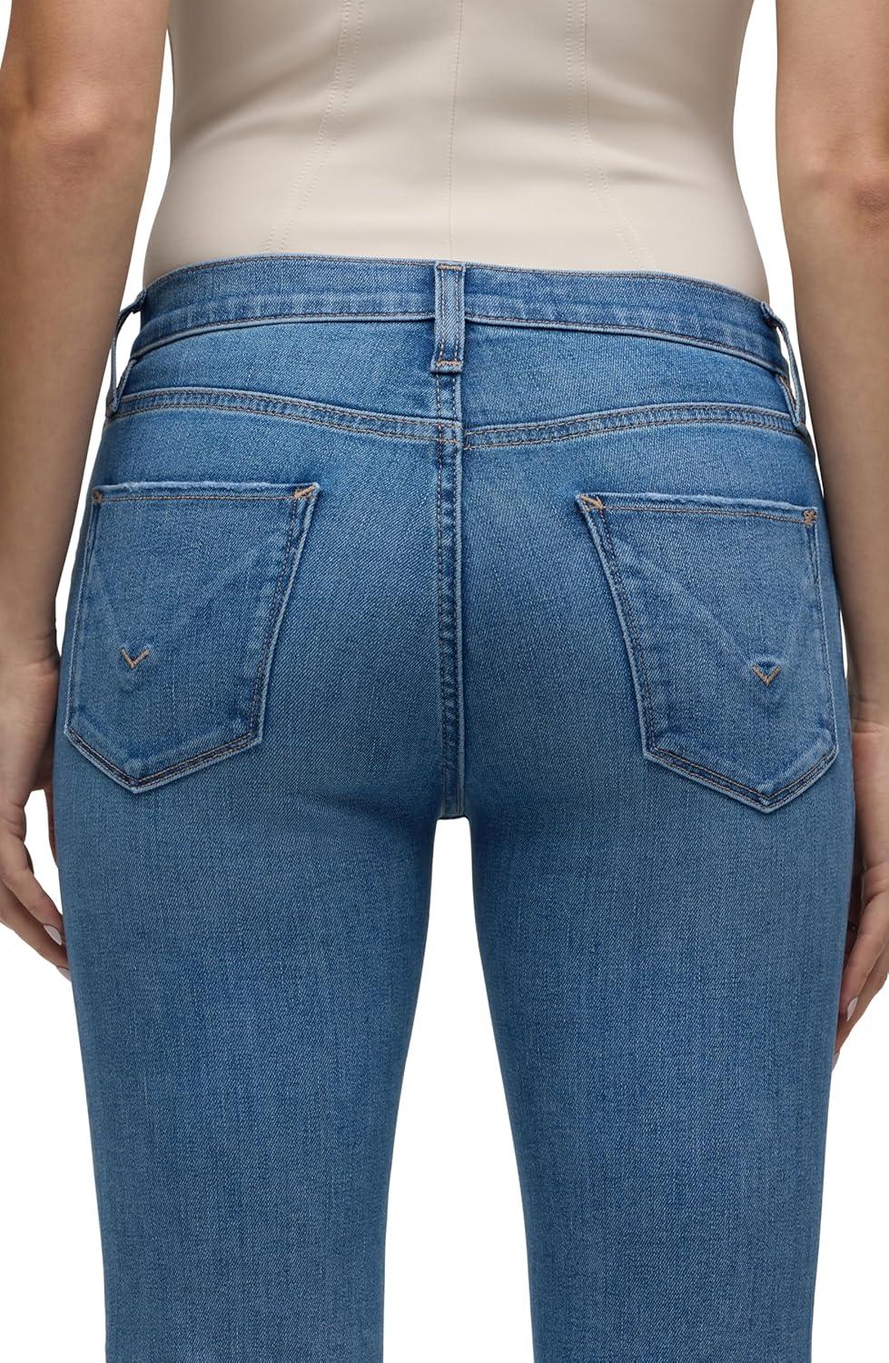 imageHUDSON Womens Nico MidRise Straight Leg Ankle JeanSun Up