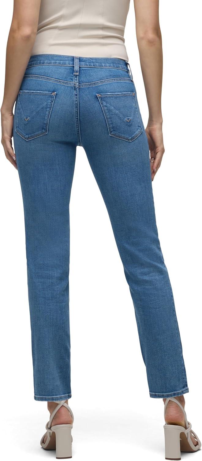 imageHUDSON Womens Nico MidRise Straight Leg Ankle JeanSun Up