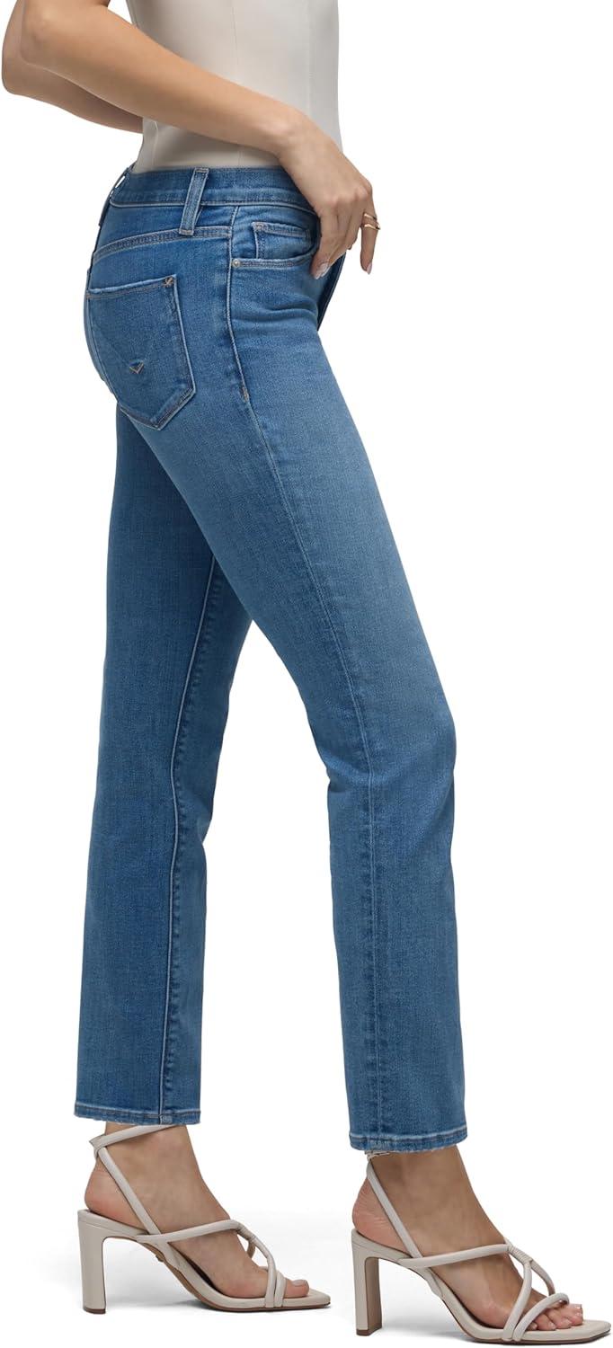 imageHUDSON Womens Nico MidRise Straight Leg Ankle JeanSun Up