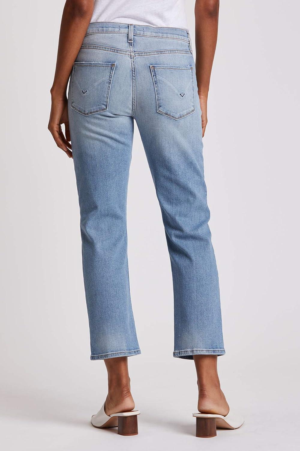 imageHUDSON Womens Nico MidRise Straight Leg Crop JeanRecover