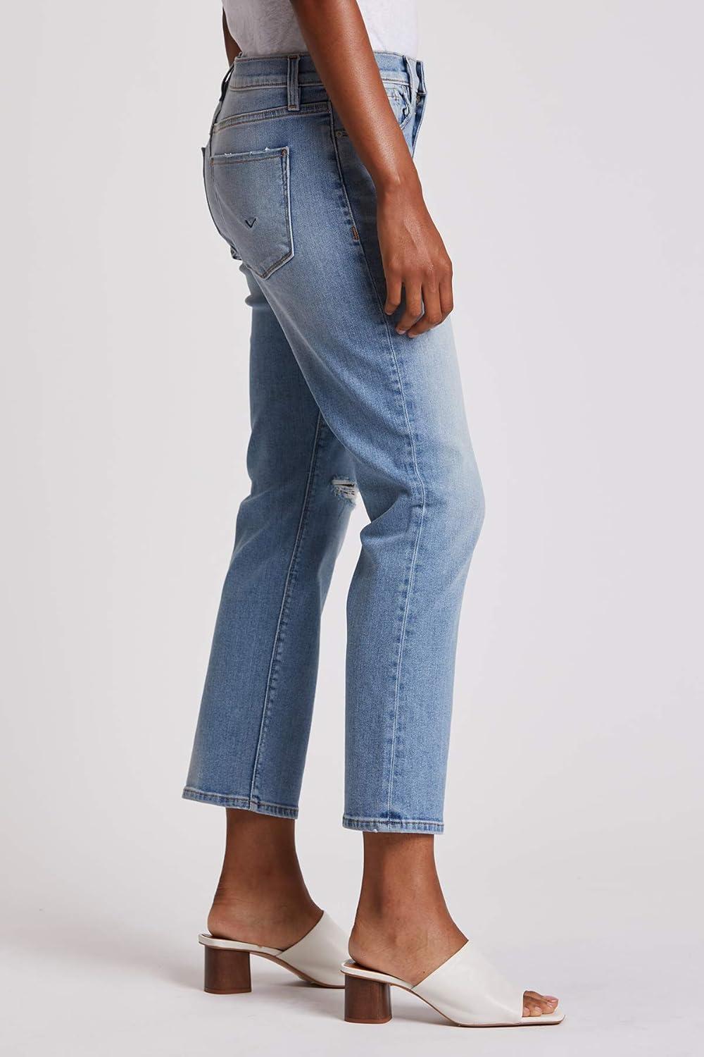 imageHUDSON Womens Nico MidRise Straight Leg Crop JeanRecover